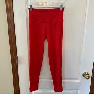 Victoria's Secret Ladies Medium Red Ribbed Leggings
